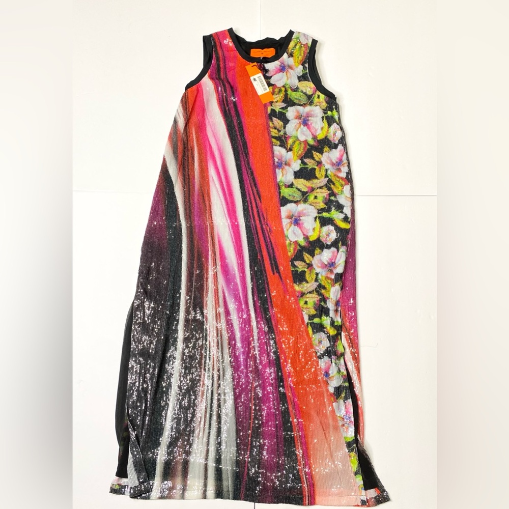 Clover Canyon Sequin Sleeveless Maxi Dress NWT Made in USA